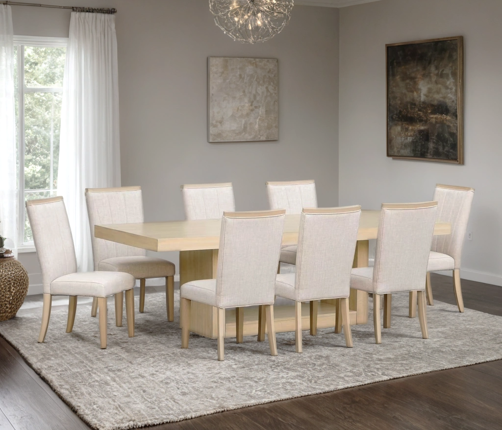 Demian Natural Rectangular Dining Room Set