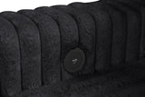 Forever Black Fabric Sectional With Pull-Out Bed