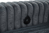 Forever Charcoal Fabric Sectional With Pull-Out Bed