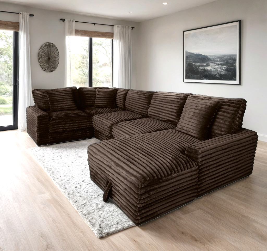 Alisson Mocha Modular Sectional