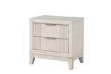 Uptown Cream LED Upholstered Panel Bedroom Set