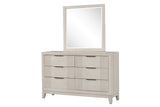 Uptown Cream LED Upholstered Panel Bedroom Set