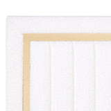 Heindal White Upholstered Panel Full Bed