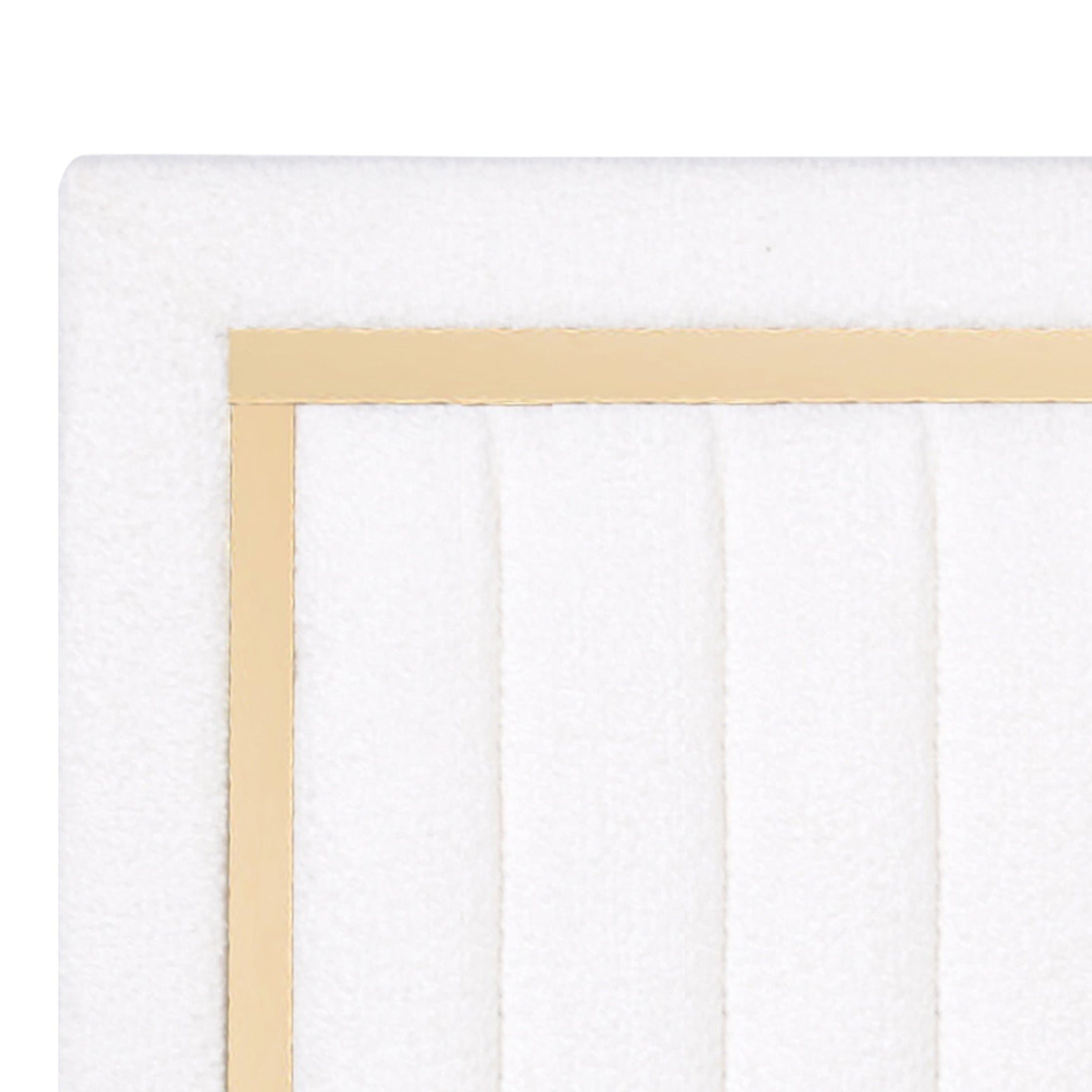 Heindal White Upholstered Panel Full Bed