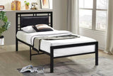Bemia Black Metal Platform Twin Bed
