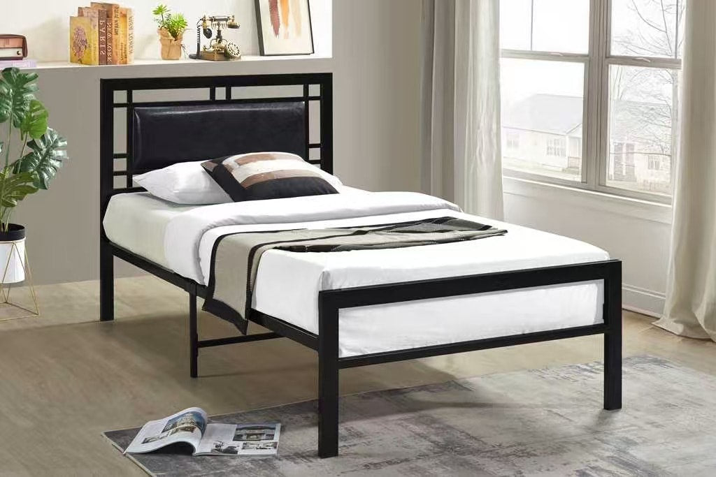 Bemia Black Metal Platform Twin Bed