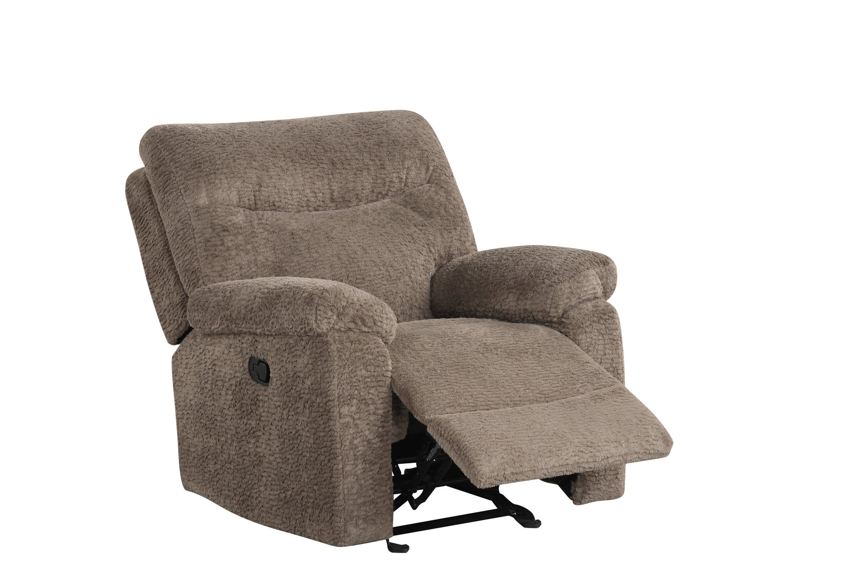 Bravo Mocha Teddy Bear Fabric 3-Piece Reclining Set