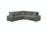 Stella Gray Teddy Bear Fabric Sectional