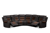 Jordon Brown Reclining Sectional