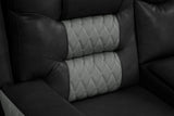 Jordon Black Reclining Sectional