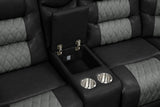 Jordon Black Reclining Sectional