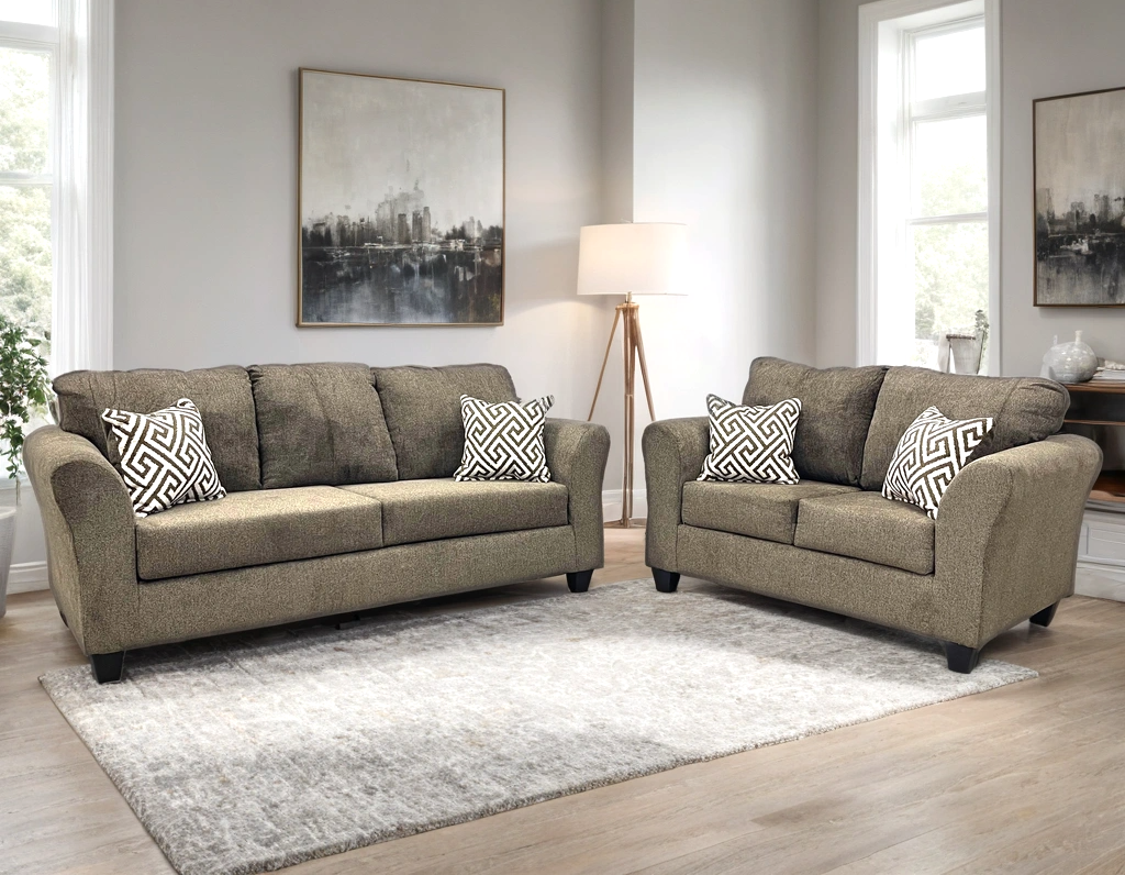 Tuten Brown 2-Piece Living Room Set