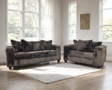 FiveTen Chocolate Velvet 2-Piece Living Room Set
