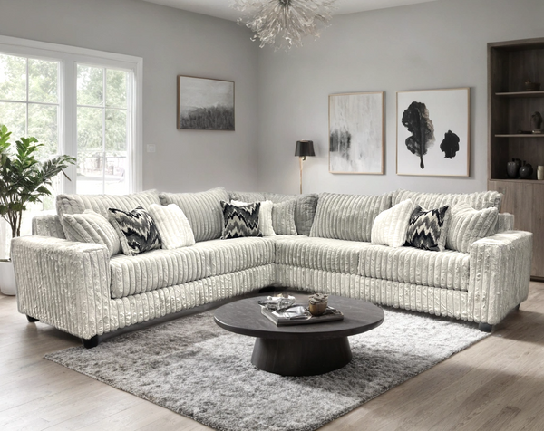 Nina Gray Oversized Sectional