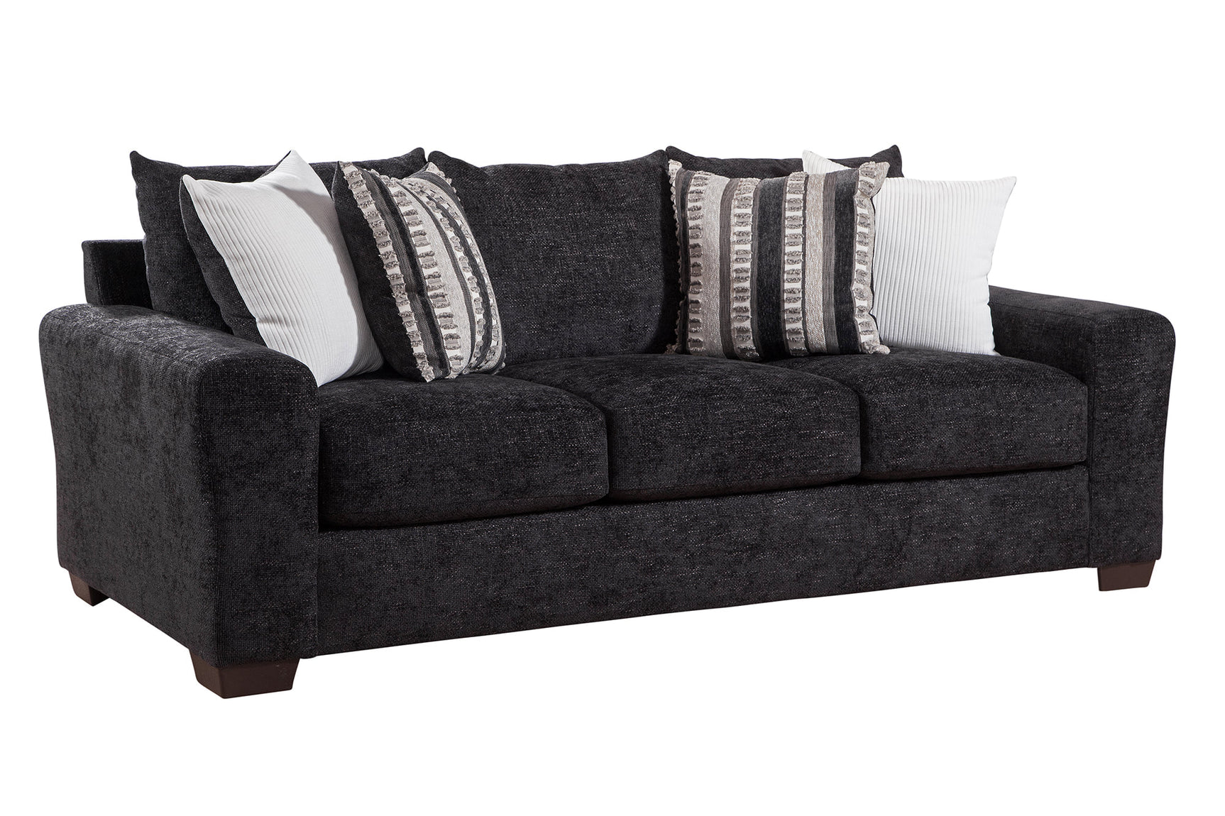Behold Black 2-Piece Sofa & Loveseat Set