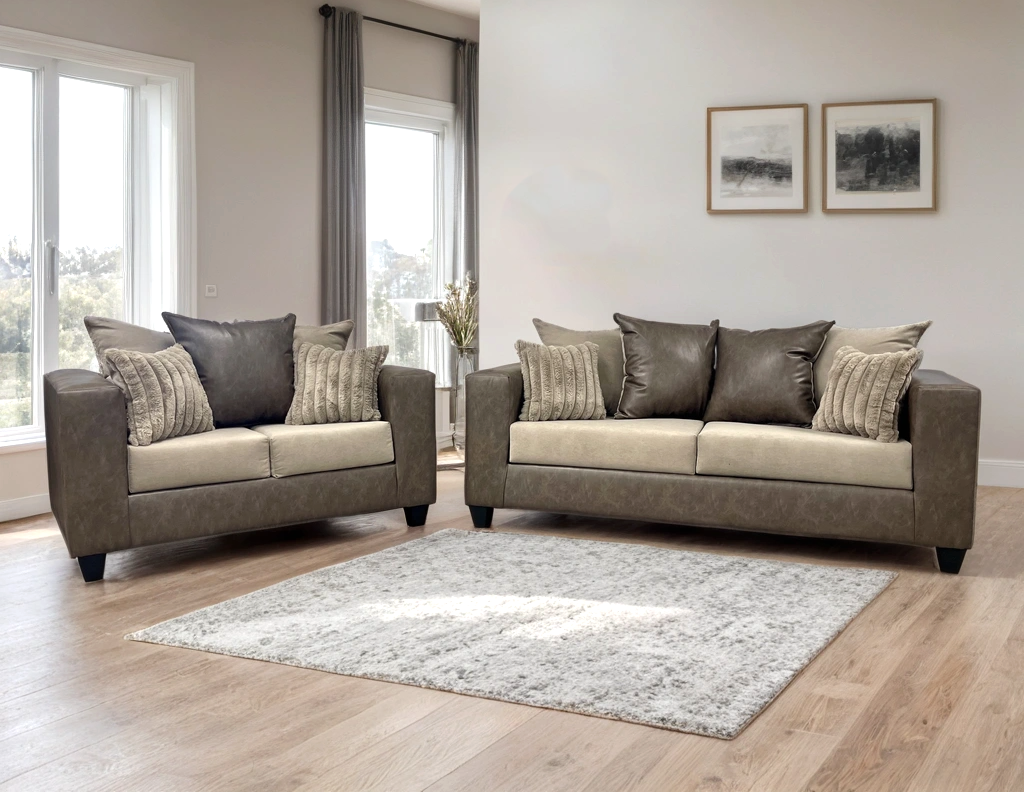 Monroe Latte 2-Piece Living Room Set