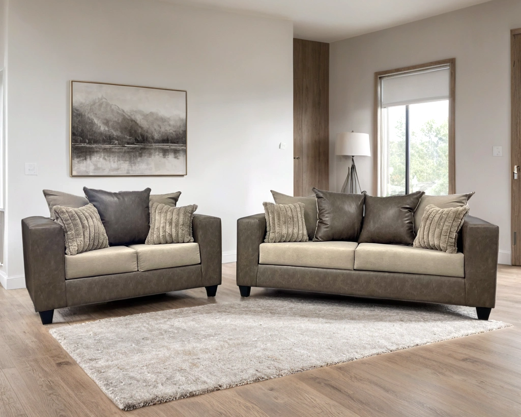 Monroe Latte 2-Piece Living Room Set