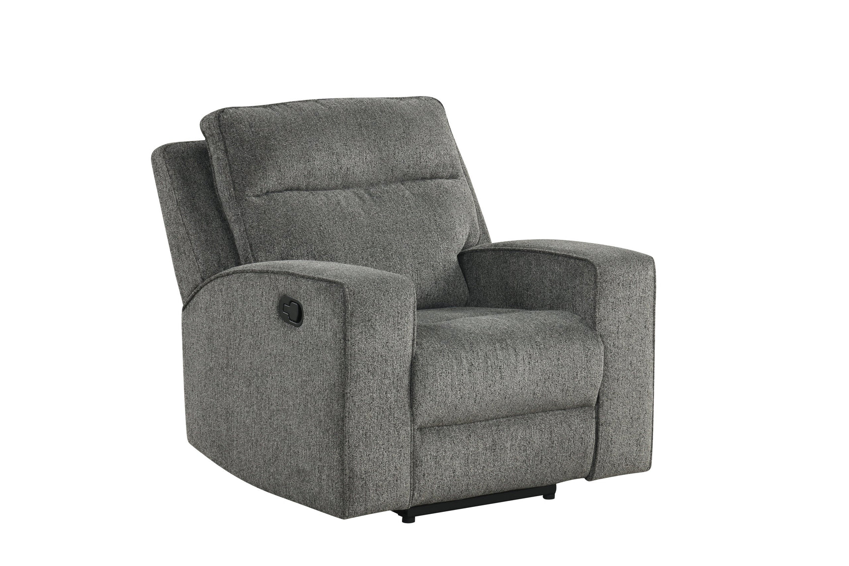 Hudson Dark Gray Chenille 3-Piece Reclining Set