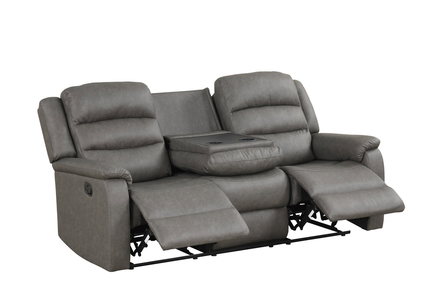 Hope Gray Polyester 3-Piece Reclining Set