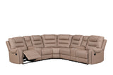 Jordon Light Brown Reclining Sectional