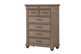 Nashville Light Brown Upholstered Tufted Panel Bedroom Set