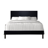 Helen Black PU Platform Full Bed