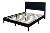 Helen Black PU Platform Full Bed