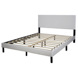 Helen White PU Platform Full Bed
