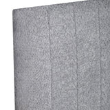 Heiden Light Gray Upholstered Platform King Bed