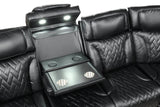 Barcelona Black Power Reclining Sectional w Power Headrests