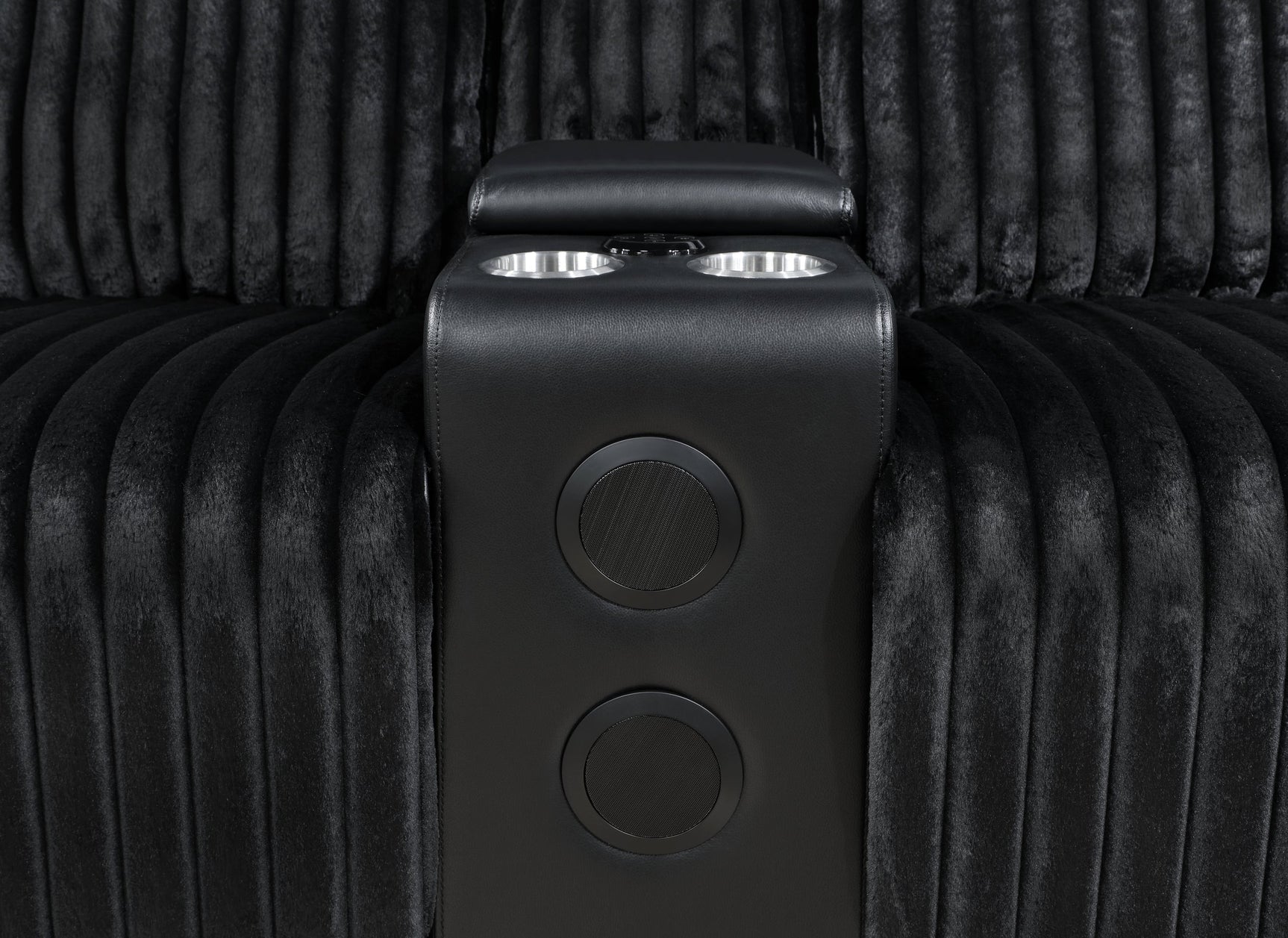 Flash Black Power Reclining Sectional