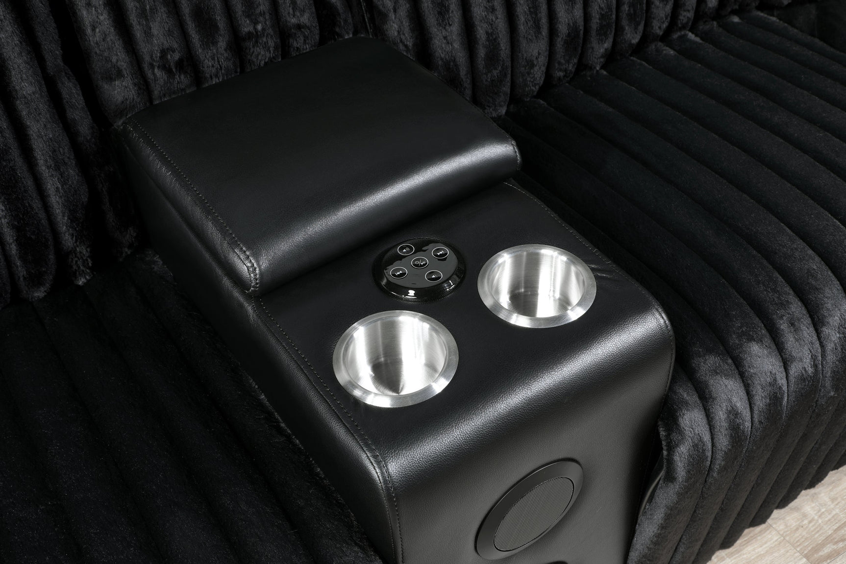 Flash Black Power Reclining Sectional