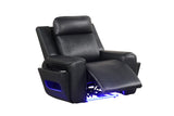 Rolls Royce Black 3-Piece Power Reclining Set