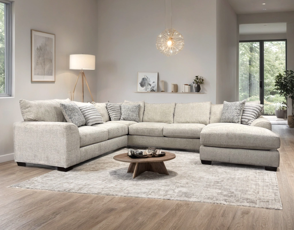 Jean Cream Oversized Sectional