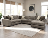 Jean Taupe Oversized Sectional