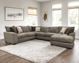 Jean Taupe Oversized Sectional