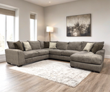 Jean Taupe Oversized Sectional