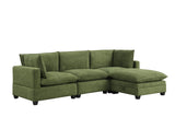 Cloud Olive Fabric Modular Sectional