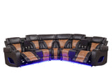 Ibiza Brown Power Reclining Sectional