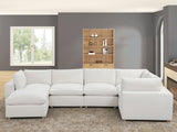 Xlcloud Beige Sectional + Ottoman