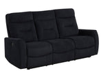Nina Black Fabric 3-Piece Power Reclining Set