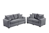 Hime Gray 2-Piece Living Room Set