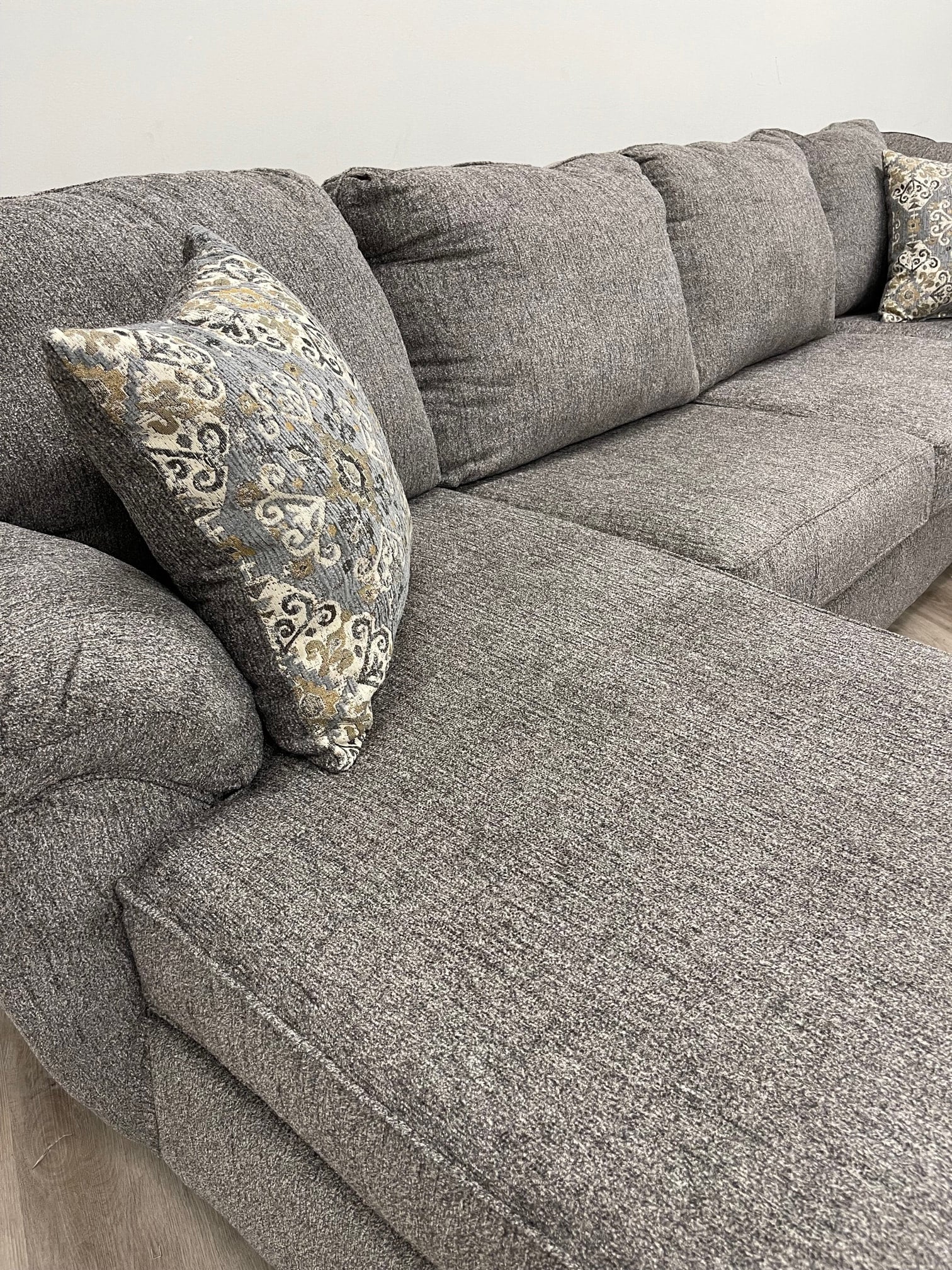 Brentwood Gray Chenille Sectional