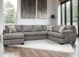 Brentwood Gray Chenille Sectional