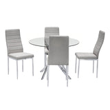 Diane Gray Round Dining Room Set