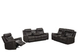 Sofia Espresso 3-Piece Reclining Set