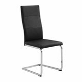 Dani Black Glass Table + 6 Chairs