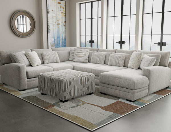 Corinthian Wheat 3-Piece Oversized Sectional