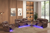 Isabel Espresso 3-Piece Reclining Set