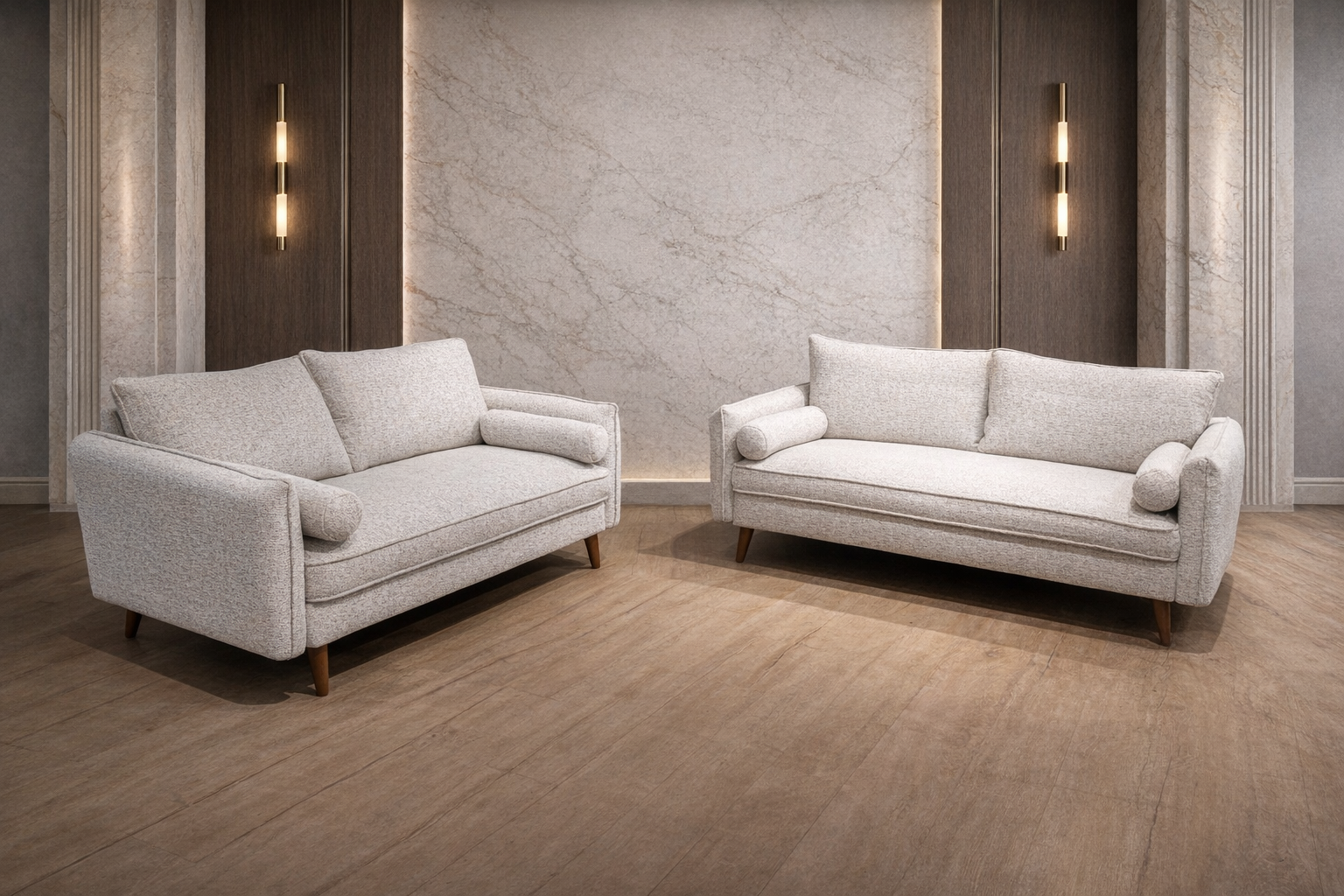 Vanti Beige 2-Piece Living Room Set view 2
